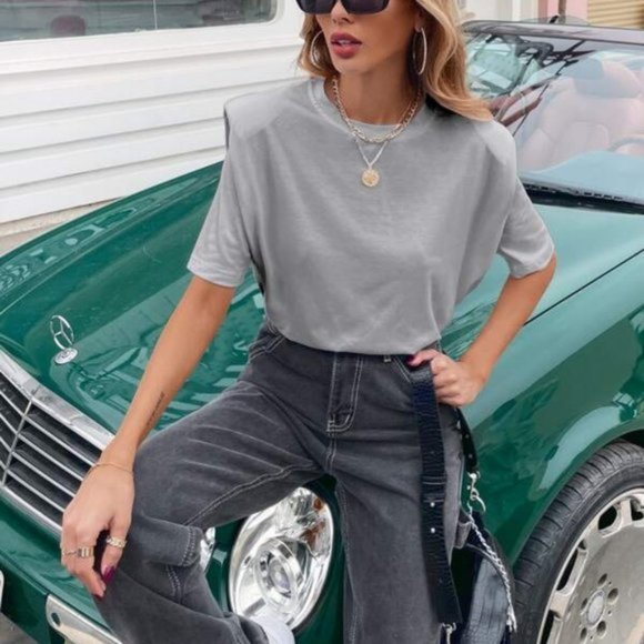 Tops - PADDED SHOULDER TOP